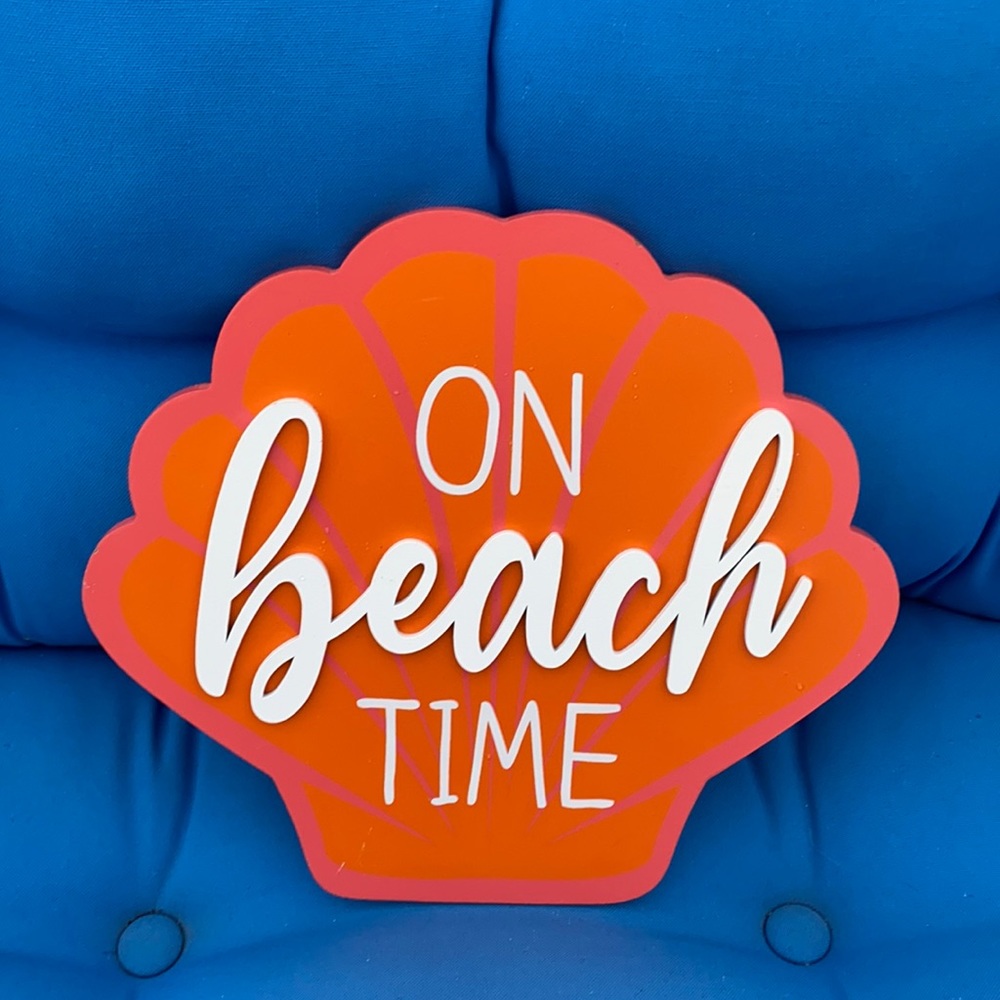 Christmas Tree Shop BeachThemedDecoration ColoredOrangePinkWhiteBrown OneInStock